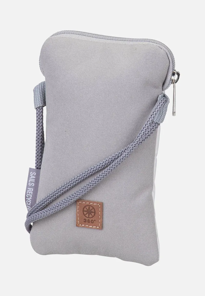 Nautik Lütt Stencil-Weiß/Grau - Handytasche