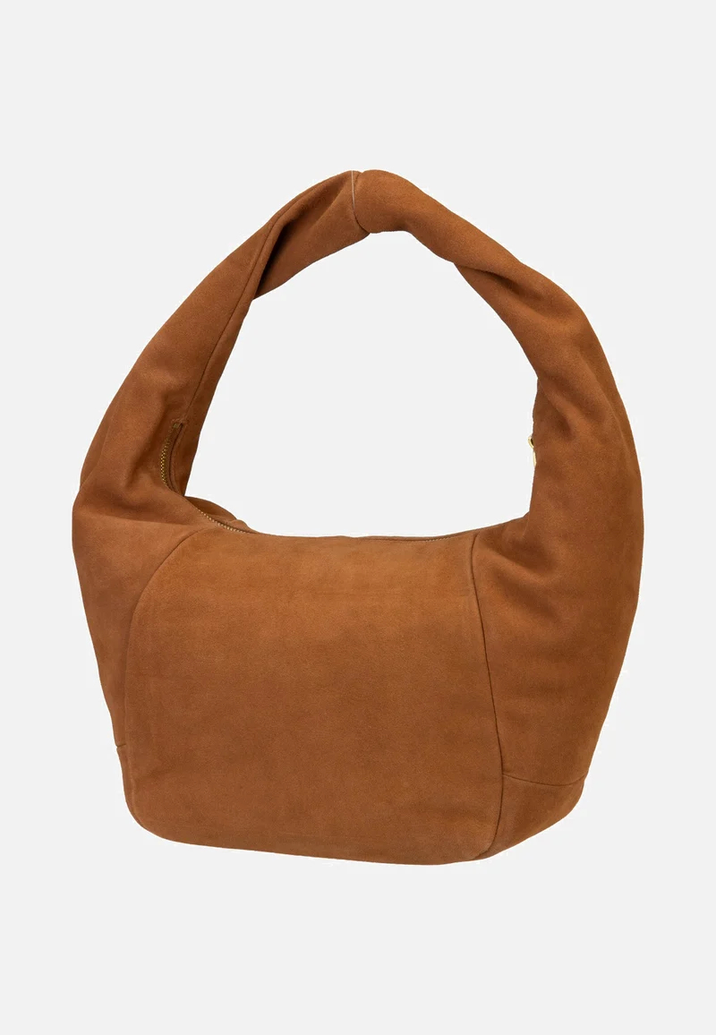 Farrah II Hobo M Hydro Suede Brown - Hobo Bag