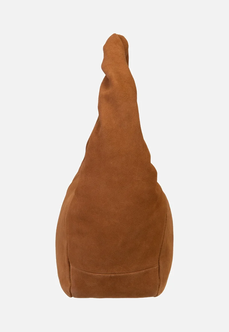 Farrah II Hobo M Hydro Suede Brown - Hobo Bag