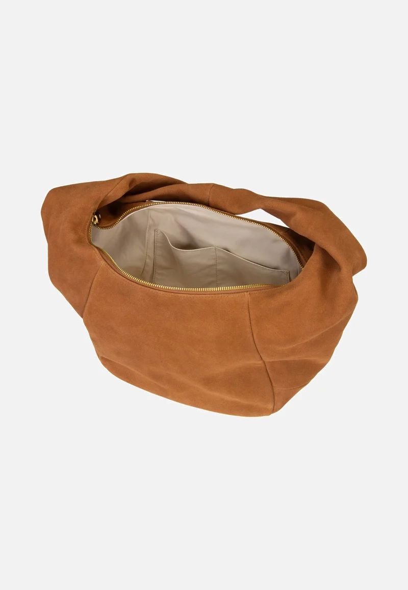 Farrah II Hobo M Hydro Suede Brown - Hobo Bag