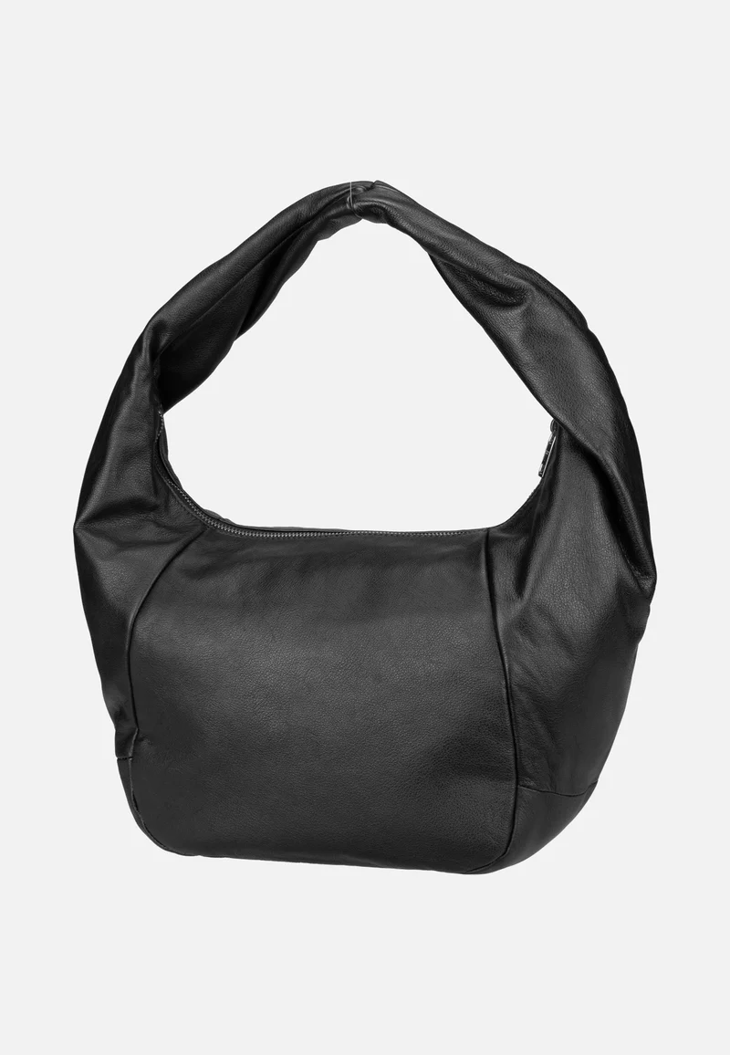 Farrah II Hobo M YAK 3D Leather Black - Hobo Bag