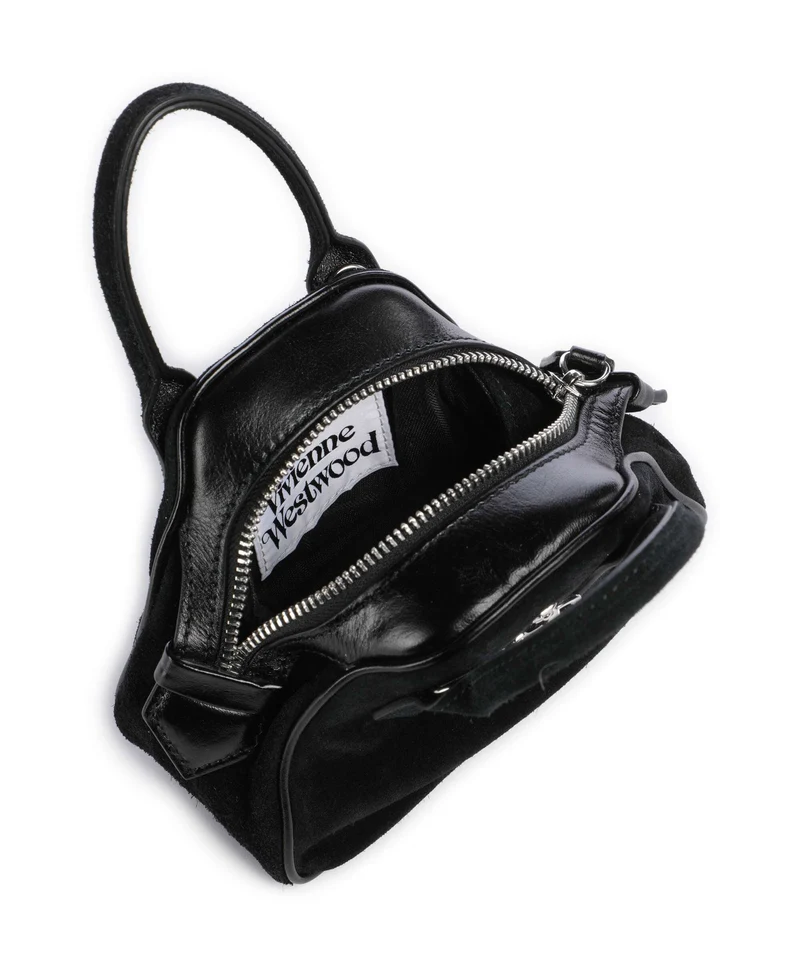 Vivienne Westwood Yasmine Suede Mini Umhängetasche black