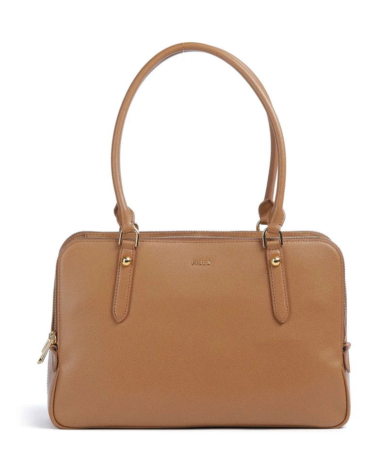 Furla Giulia L Schultertasche tabacco