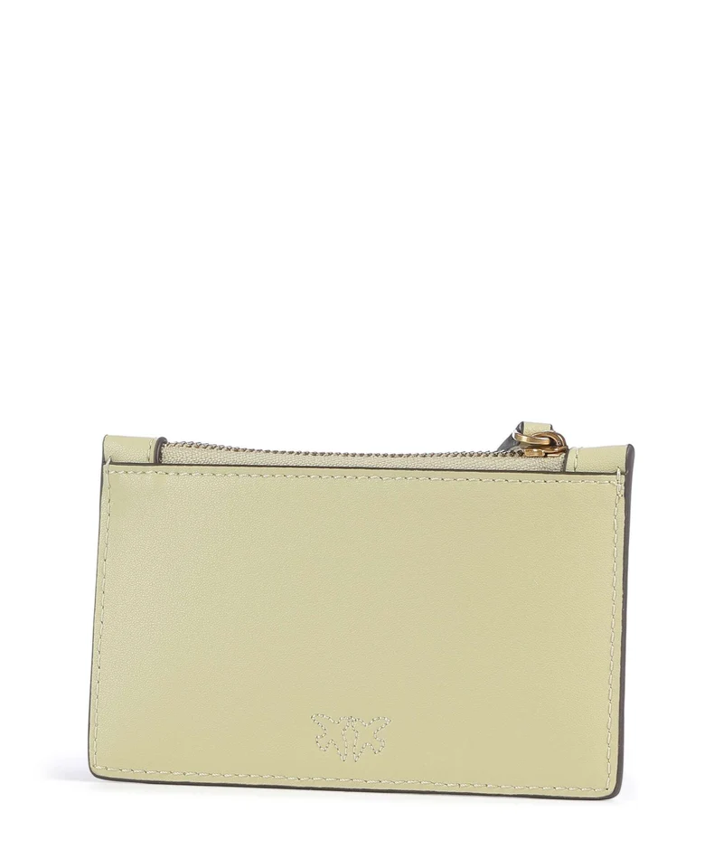 Pinko Airone Kreditkartenetui giallo vaniglia/antique gold