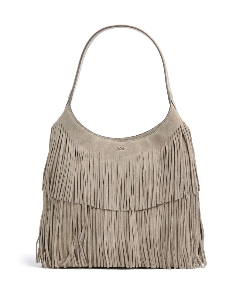 BOSS Lenah Beuteltasche light beige