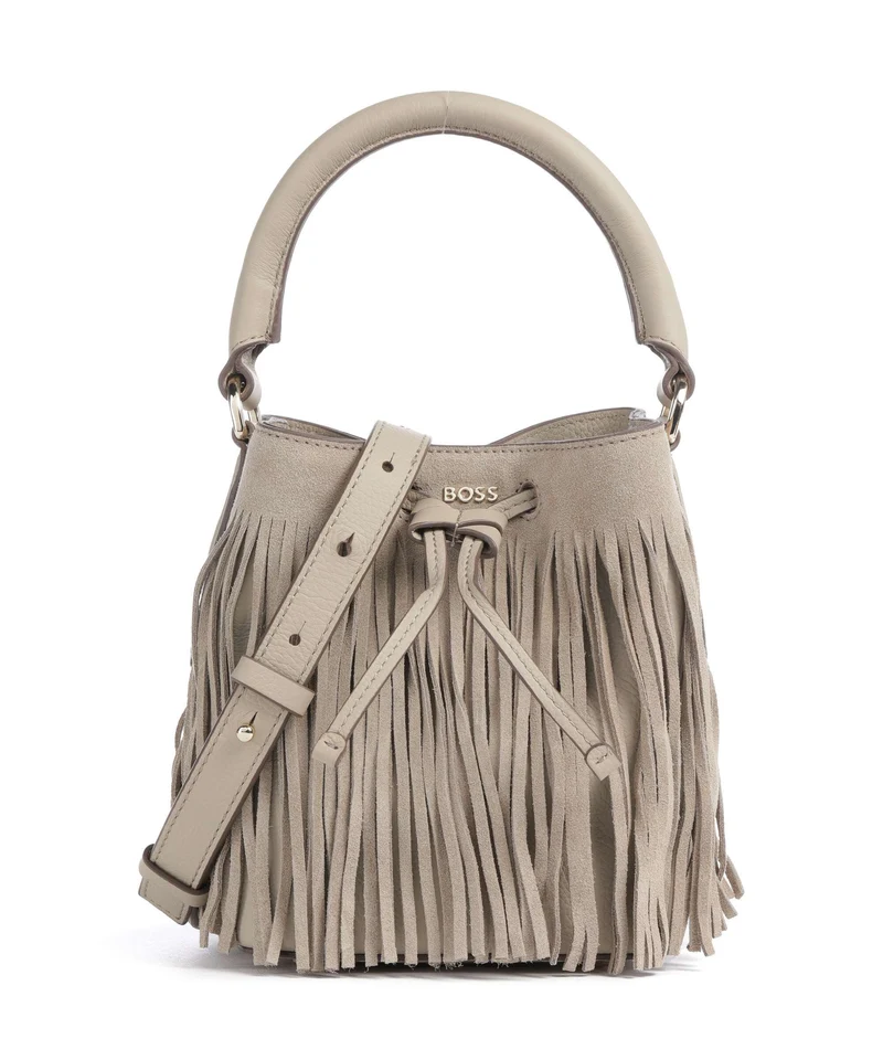BOSS Lenah Bucket Handtasche light beige