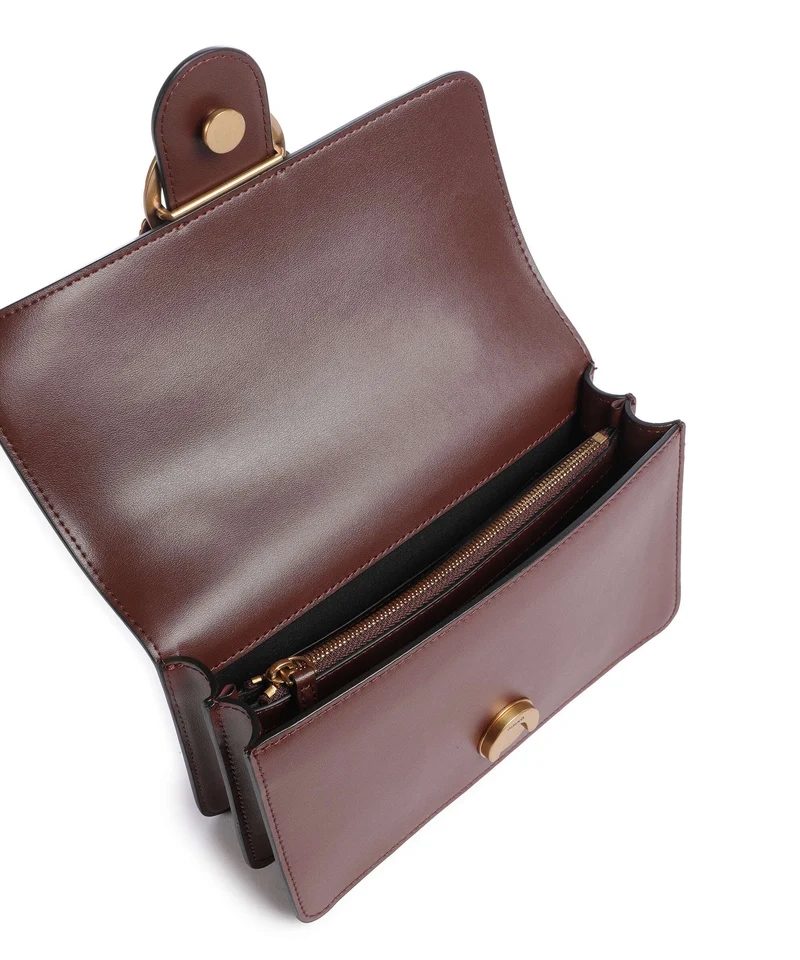 Pinko Love One Mini Umhängetasche burgundy wine/antique gold