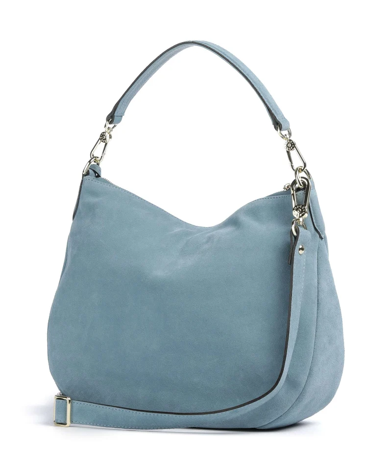 Abro Suede Juna Small Beuteltasche sapphire