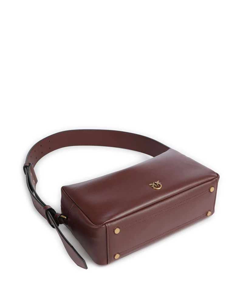 Pinko Schultertasche burgundy wine/antique gold