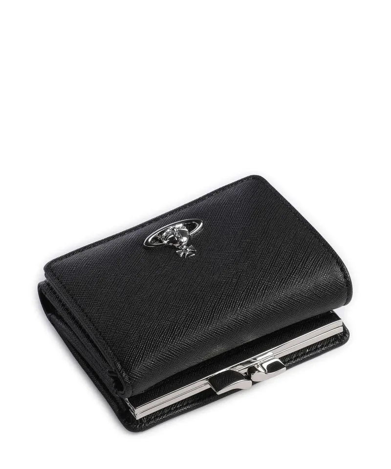 Vivienne Westwood Frame Saffiano Plain Small Geldbörse black