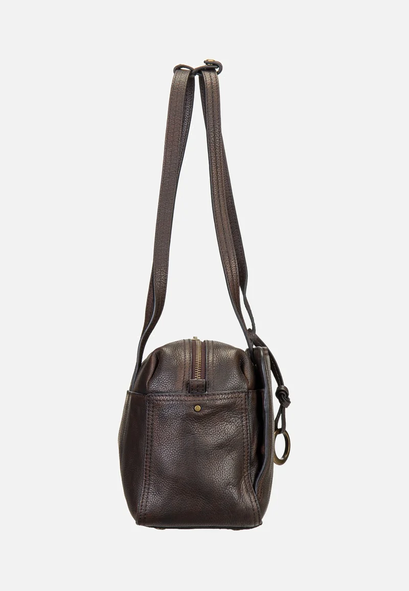 Clarice II Satchel M Vintage Pebble Deep Soil - Satchel
