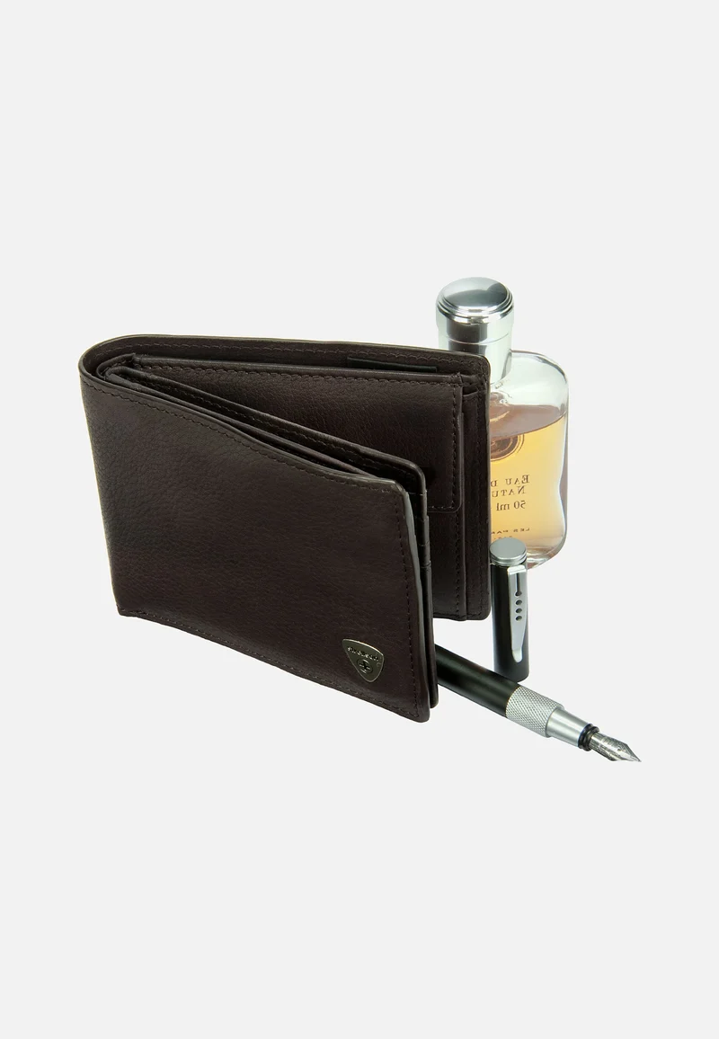 Harrison Bill Fold 1045 Dark Brown - Portemonnaie