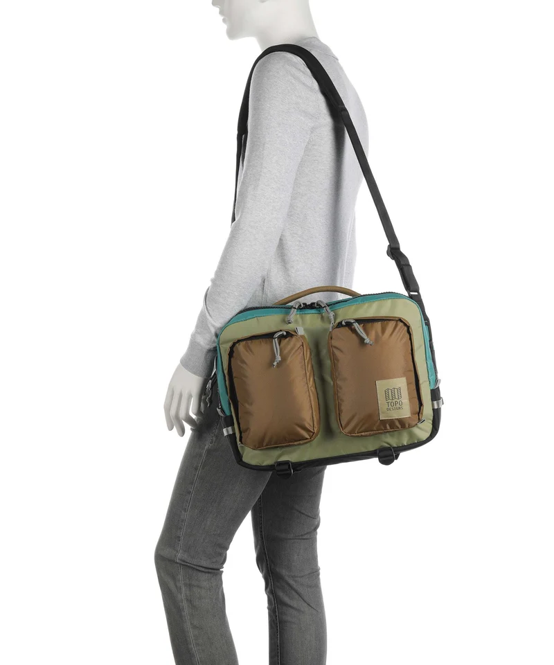 Topo Designs Global Aktentasche caribbean/dark khaki