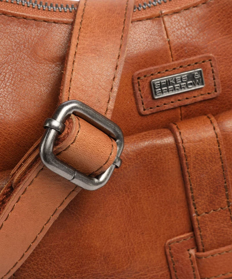 Spikes & Sparrow Bronco Beuteltasche brandy