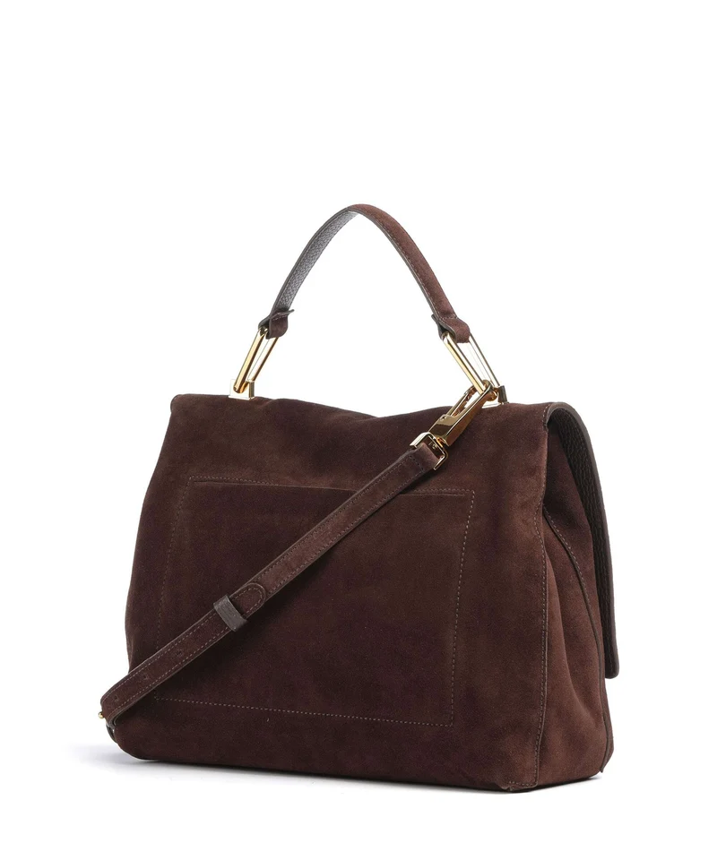 Coccinelle Liya Suede Handtasche brunette