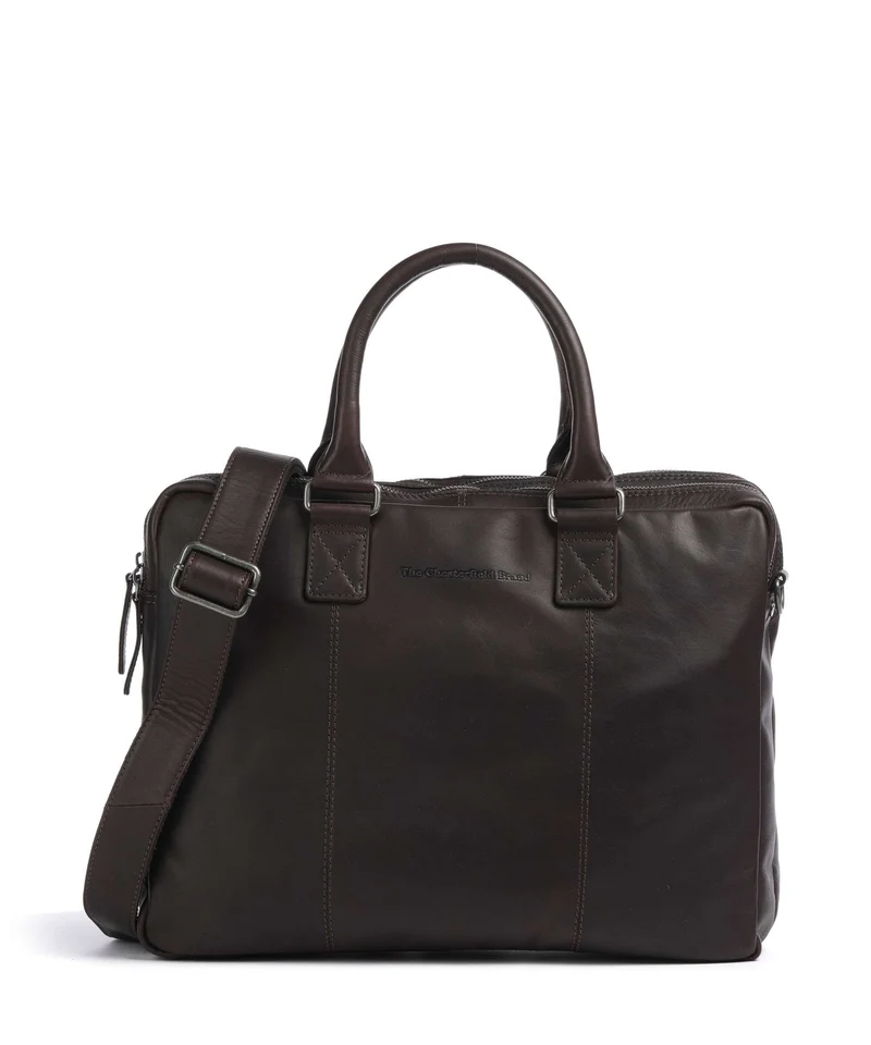The Chesterfield Brand Wax Pull Up Cow Fabian Aktentasche brown