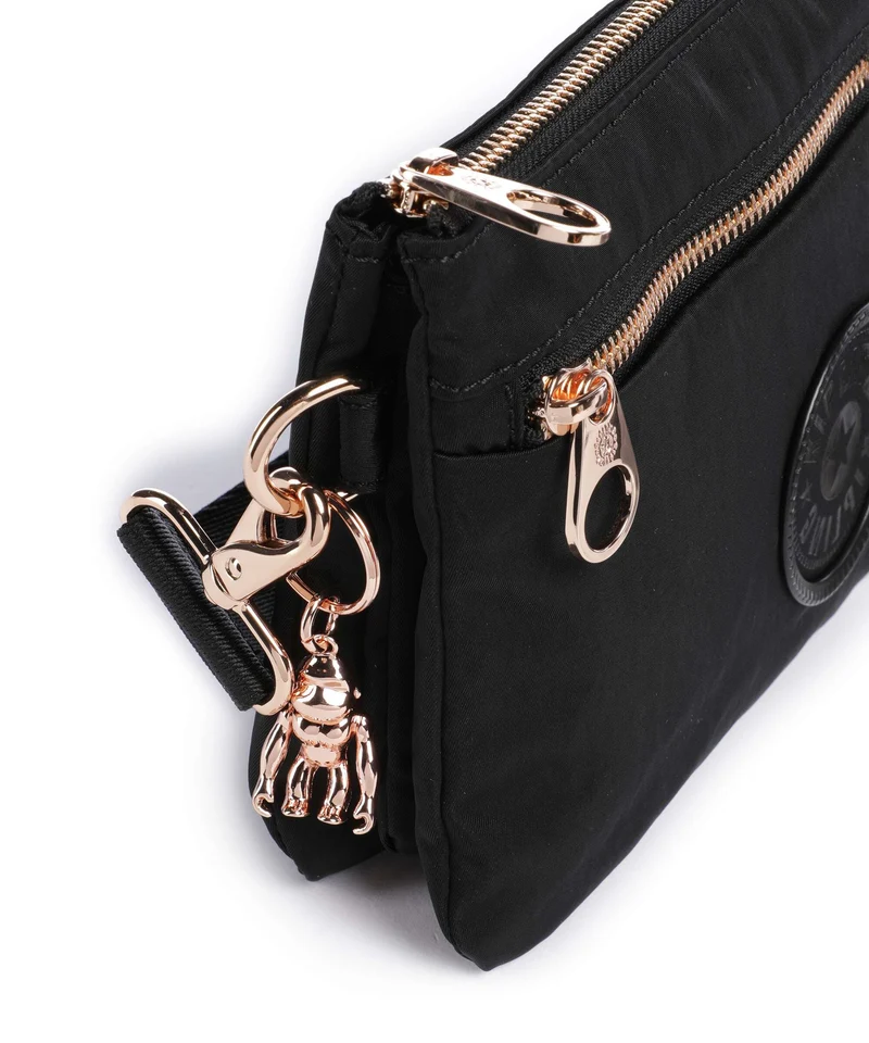 Kipling Charm Riri Zip Umhängetasche black rose spice