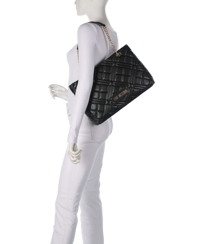 Love Moschino Quilted Shopper black