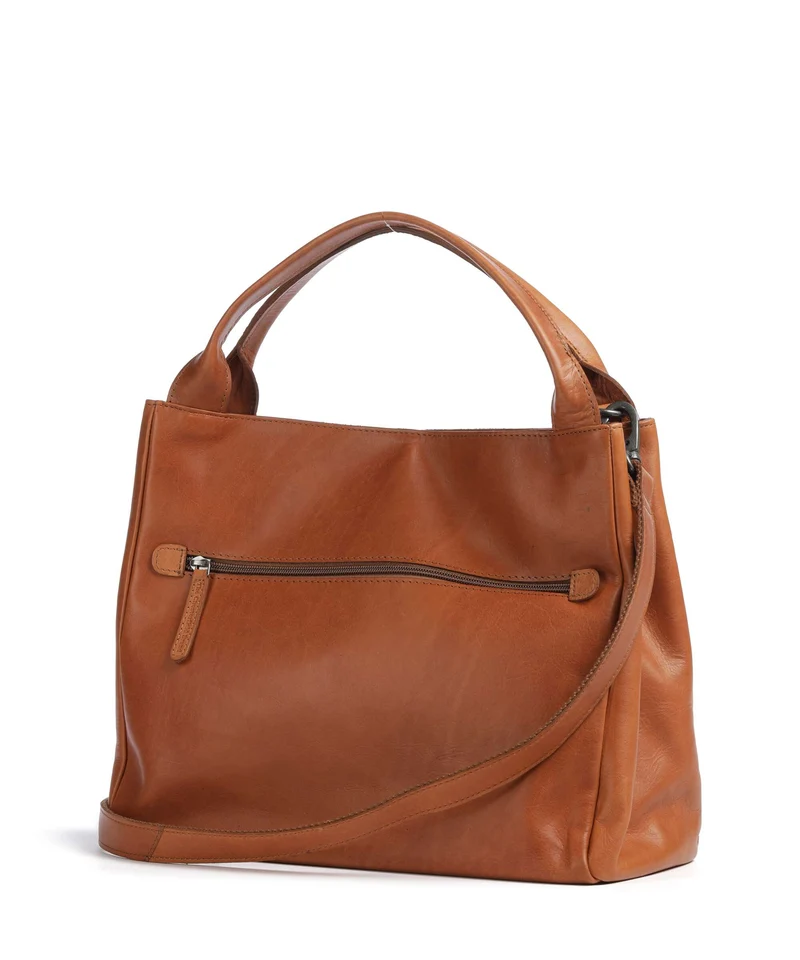 The Chesterfield Brand Wax Pull Up Cow Fioline Handtasche cognac