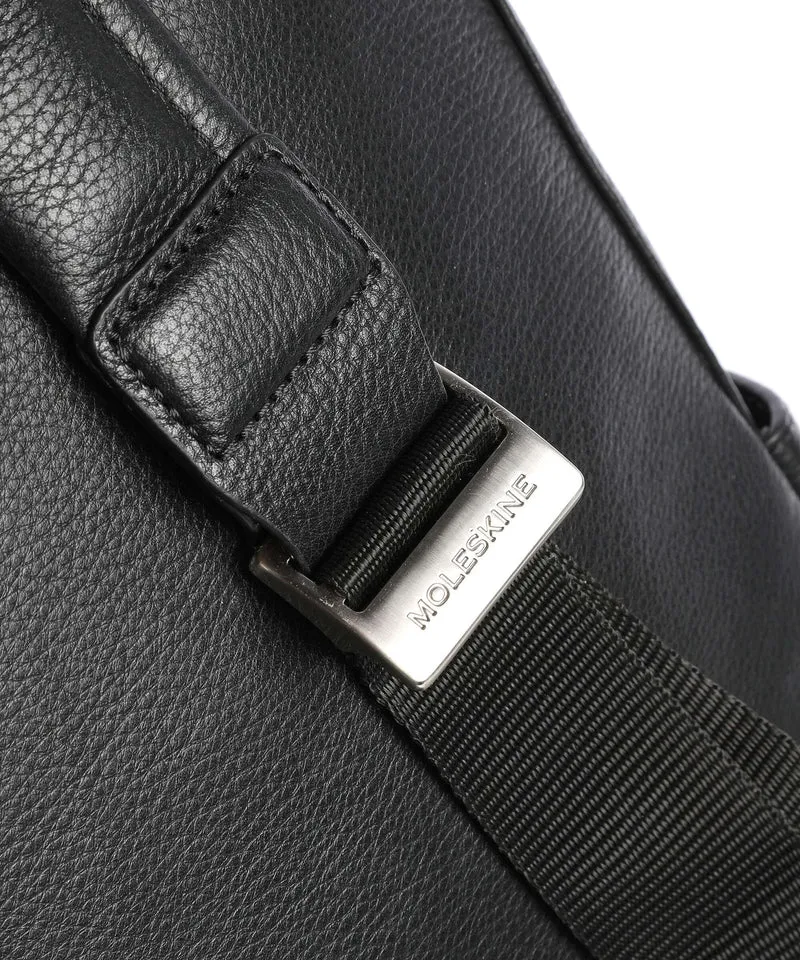 Moleskine Classic Leather Rucksack schwarz