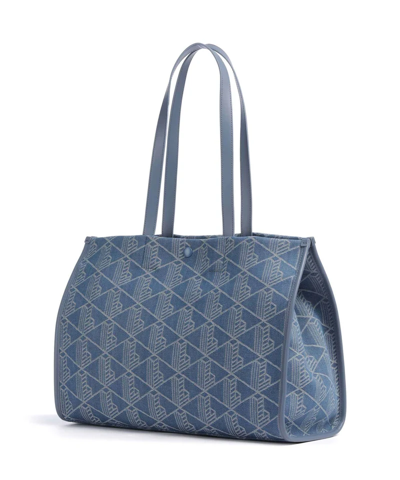 Lacoste Heritage Jacquard Shopper denim