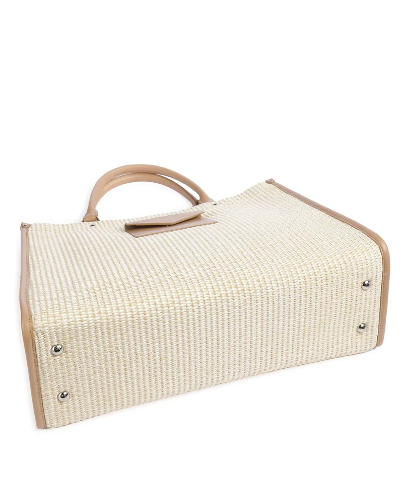 Lancaster Actual Osier Mini Handtasche beige