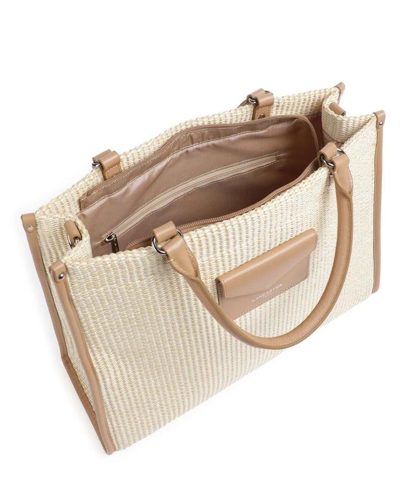 Lancaster Actual Osier Mini Handtasche beige