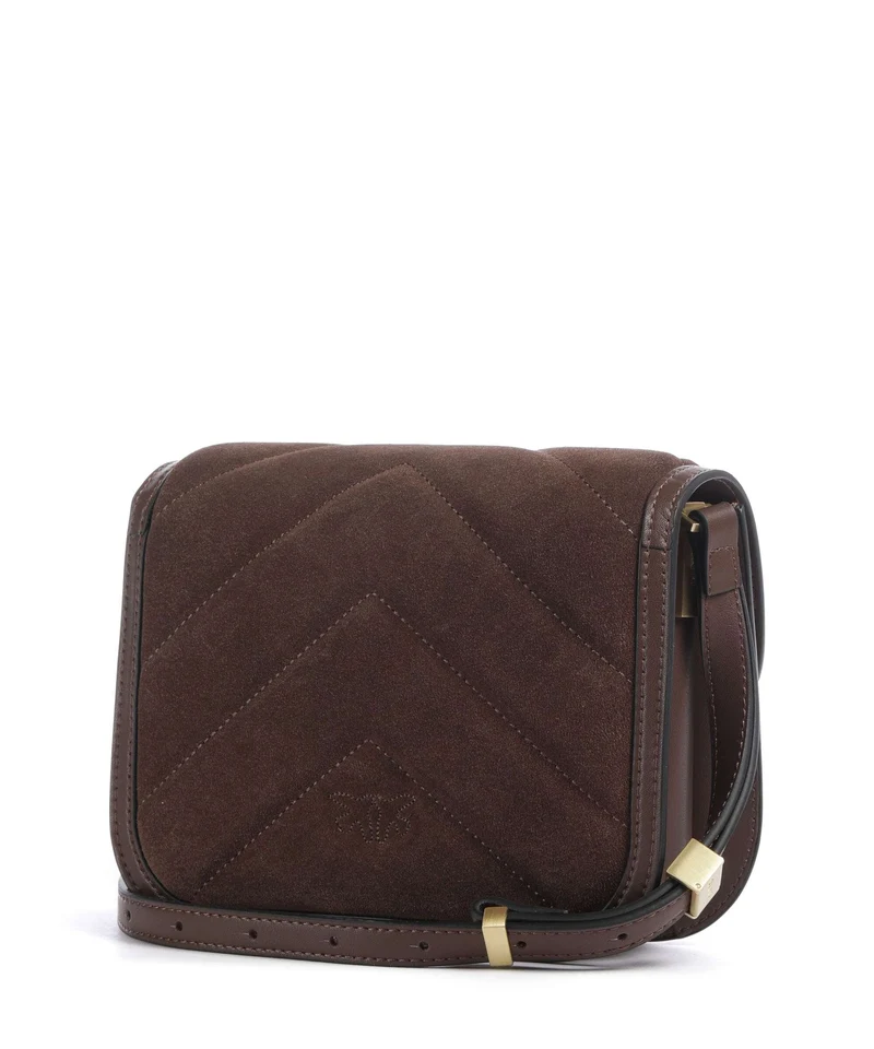 Pinko Love Box Umhängetasche marrone castano/matt gold