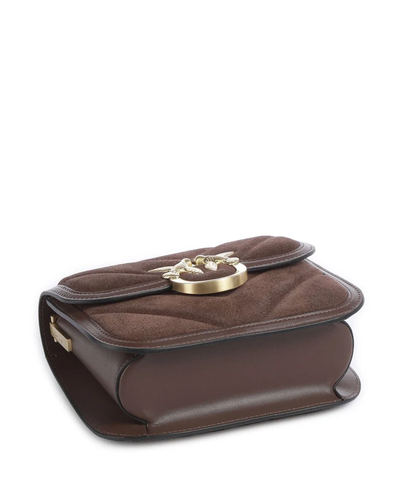 Pinko Love Box Umhängetasche marrone castano/matt gold