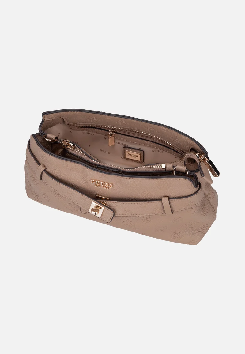 Ella Logo Girlfriend 46730 Beige Logo - Crossbody Bag