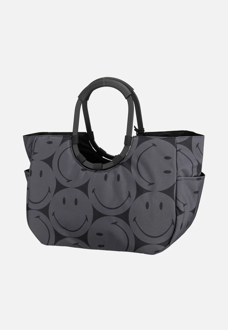 Loopshopper L Smiley Grey - Shopper