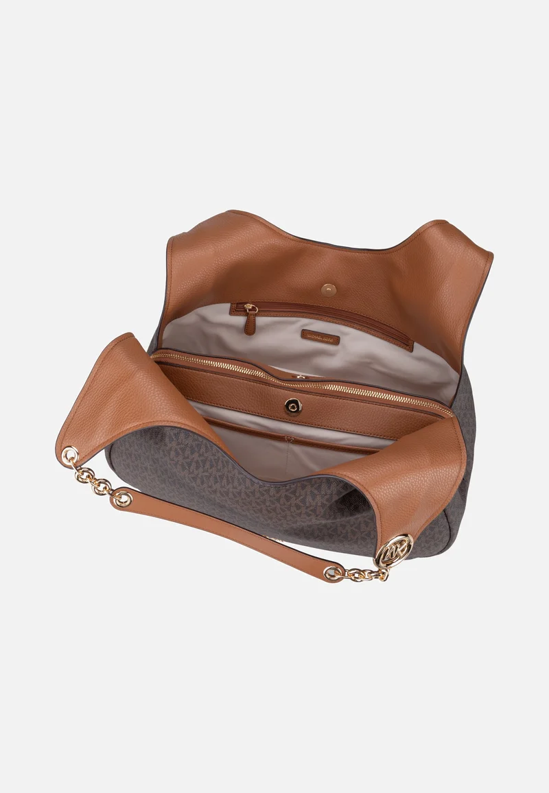 Ellie LG Trpl Compt Shldr Tote Brown/Acorn - Hobo Bag