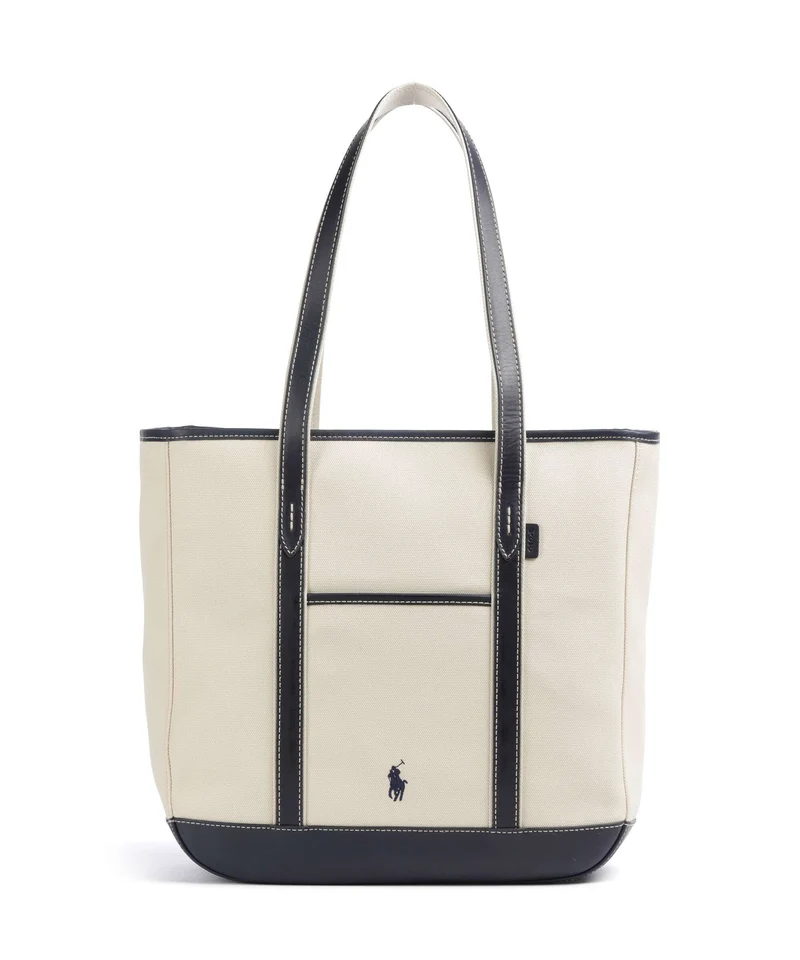 Polo Ralph Lauren Canvas Medium Shopper ecru/navy
