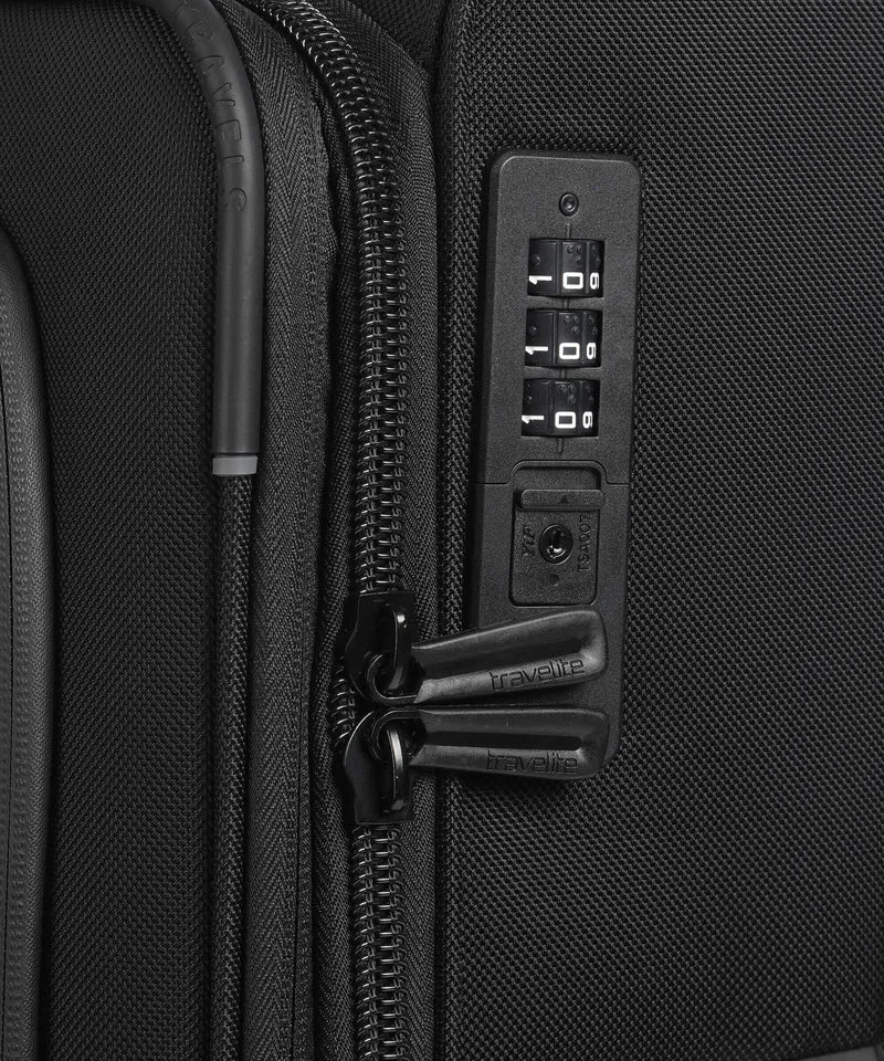 Travelite Crosslite 5.0 4-Rollen Trolley schwarz