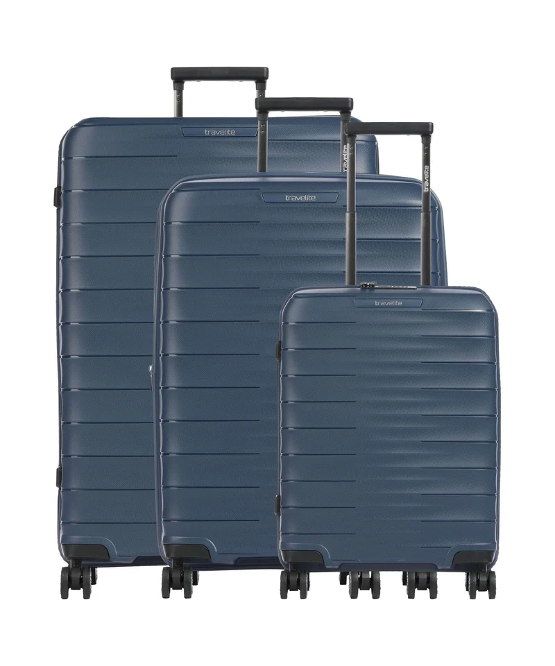 Travelite Mooby 4-Rollen Trolley Set marine