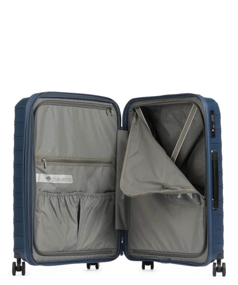 Travelite Mooby 4-Rollen Trolley Set marine