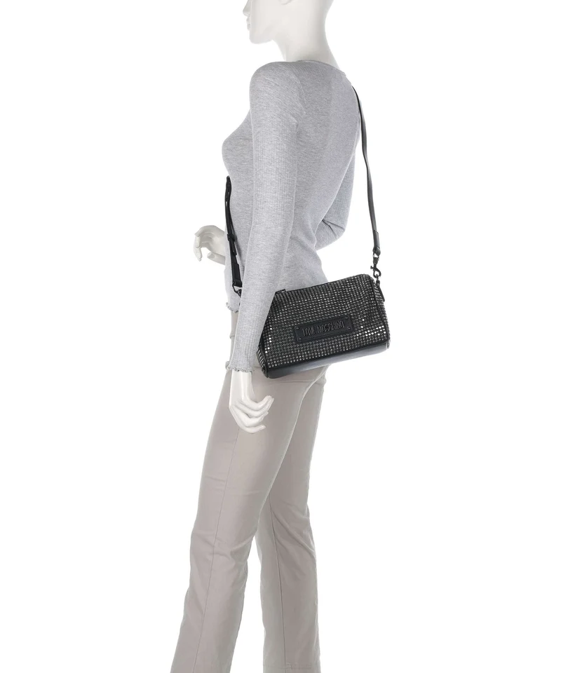 Love Moschino Sparkling Schultertasche nero