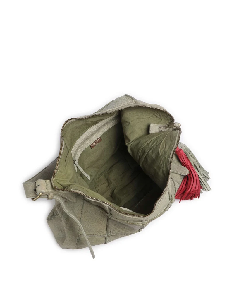 Taschendieb Wien Malvengasse 5 Schultertasche green leaf