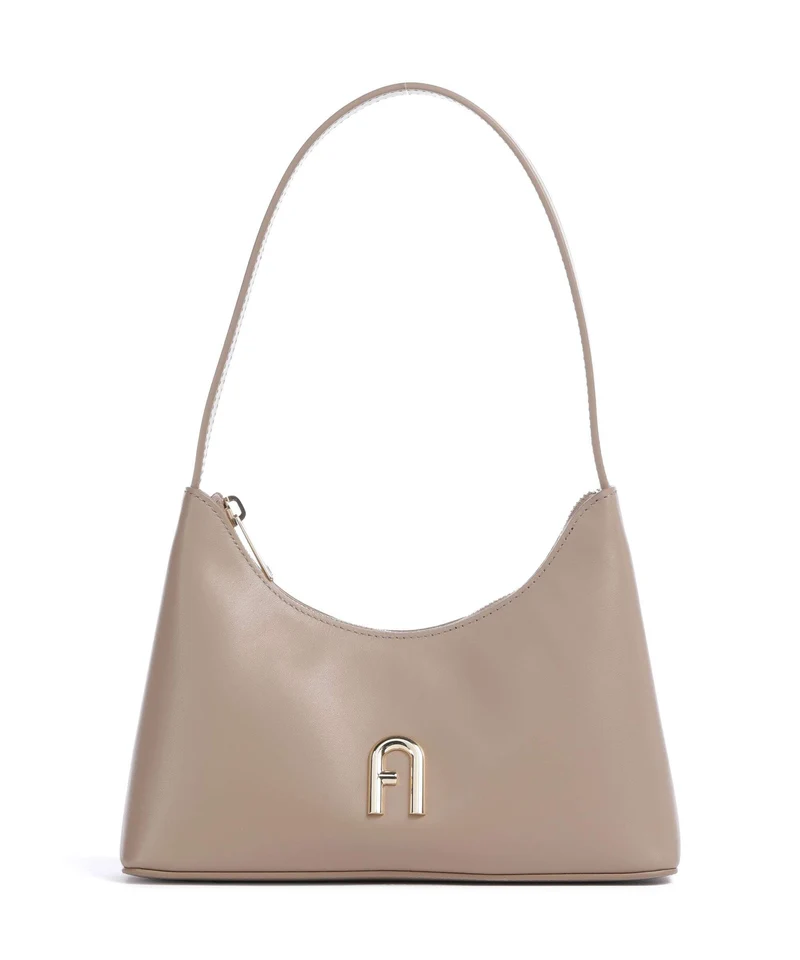 Furla Diamante Mini Schultertasche greige