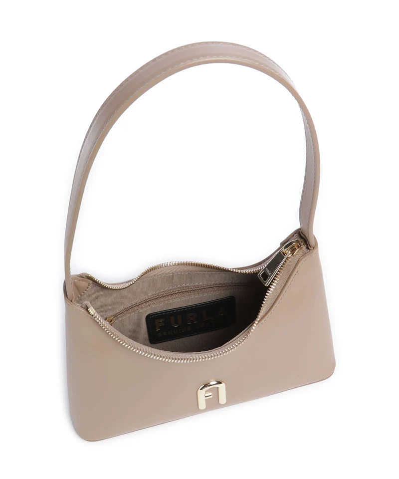 Furla Diamante Mini Schultertasche greige