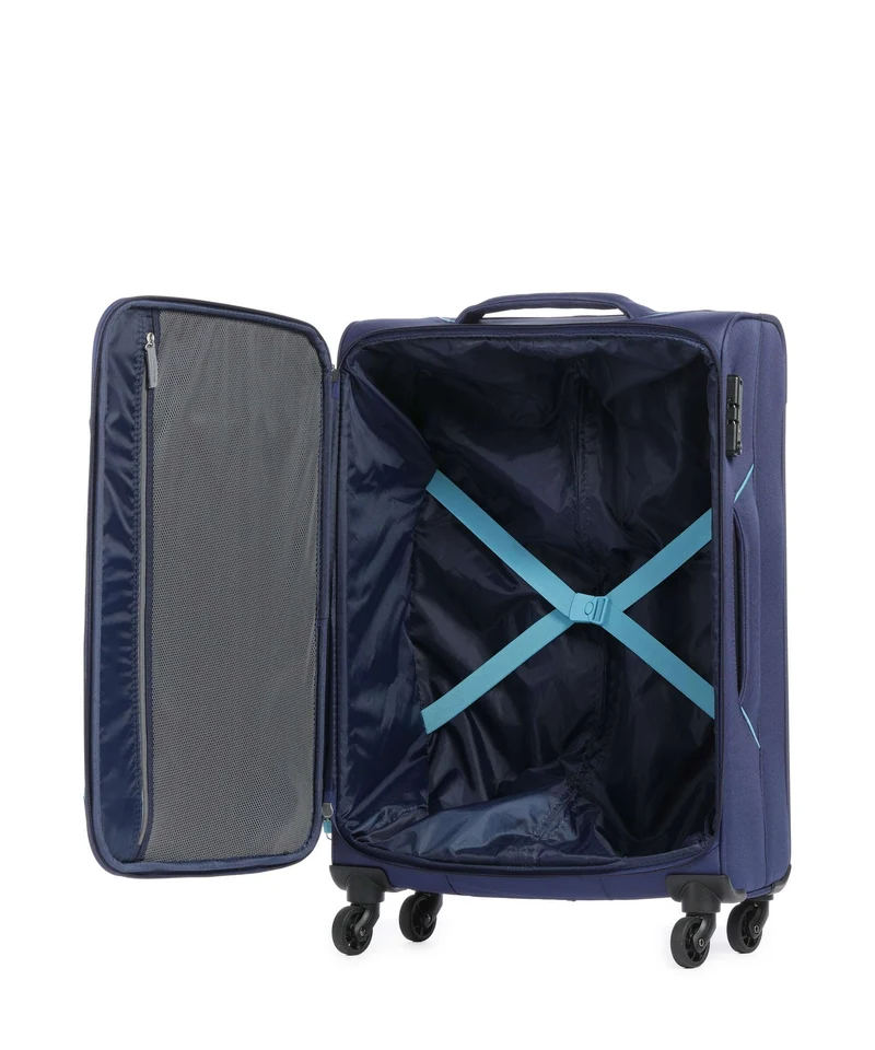 American Tourister Holiday Heat 4-Rollen Trolley navy