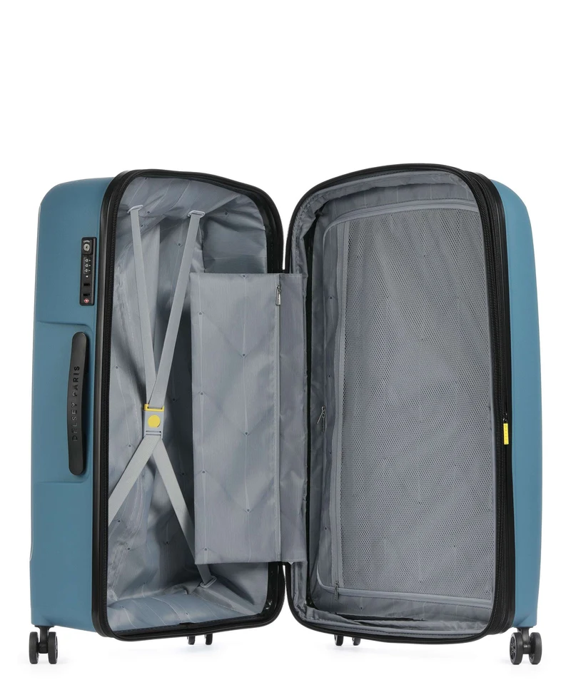 Delsey Paris Belmont Plus 4-Rollen Trolley zink blau