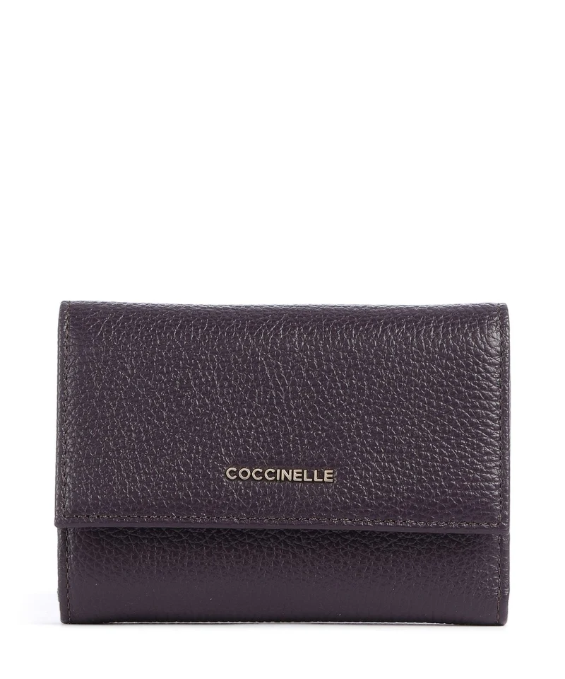 Coccinelle Metallic Soft Geldbörse prune