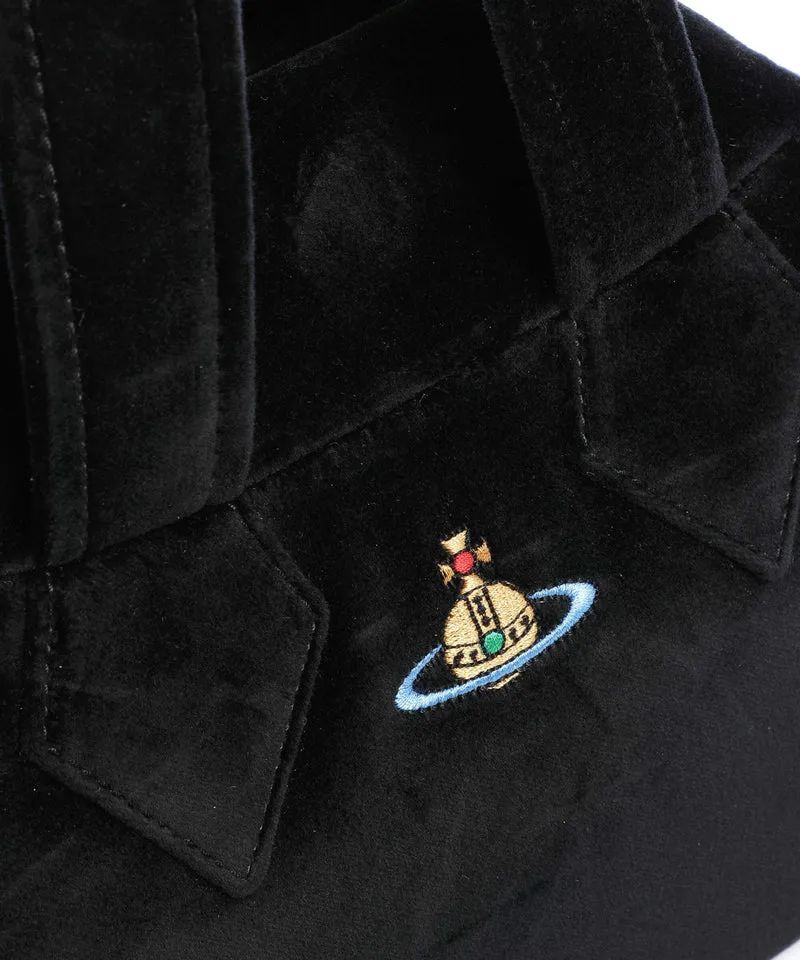 Vivienne Westwood Archive Velvet Medium Handtasche black