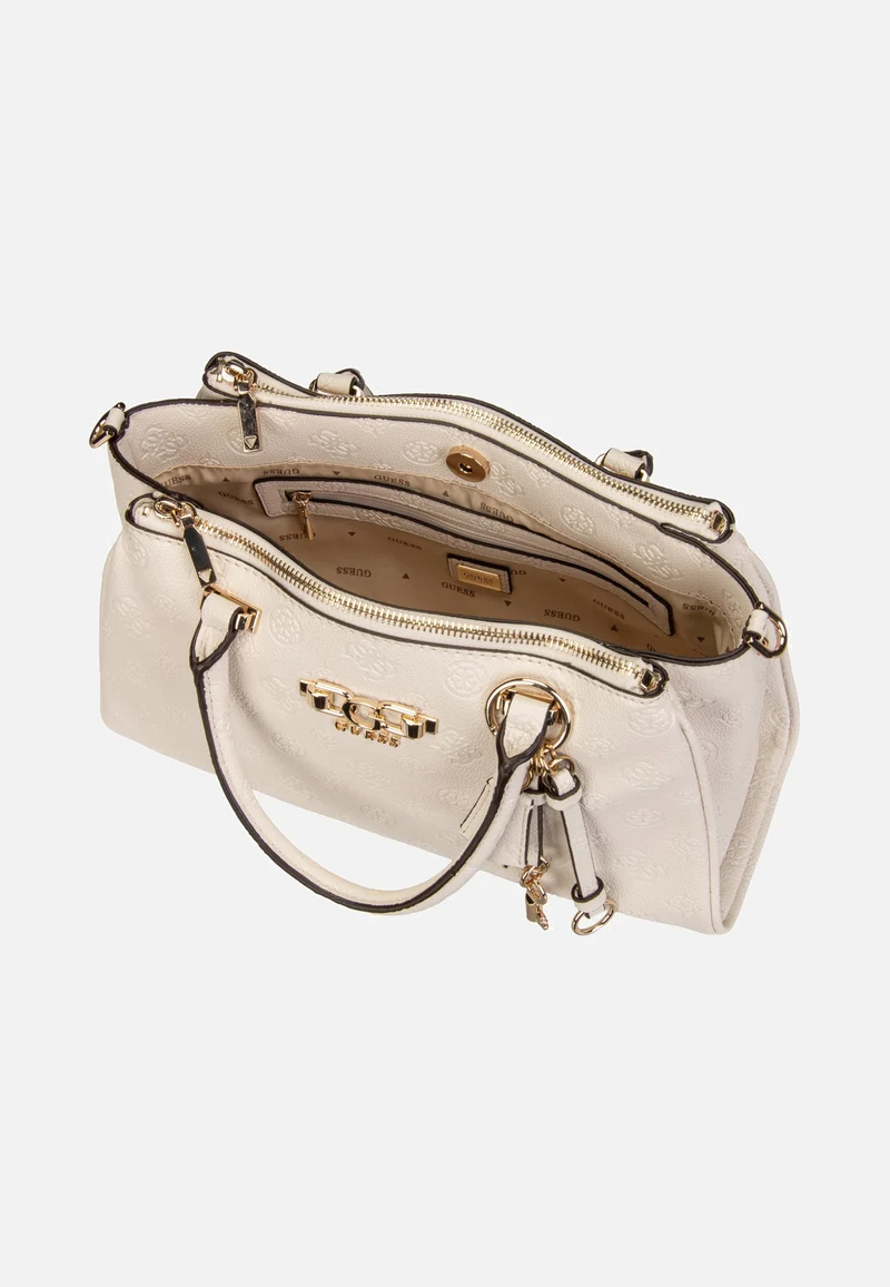 Anise Triple Comp Satchel Stone Logo - Satchel
