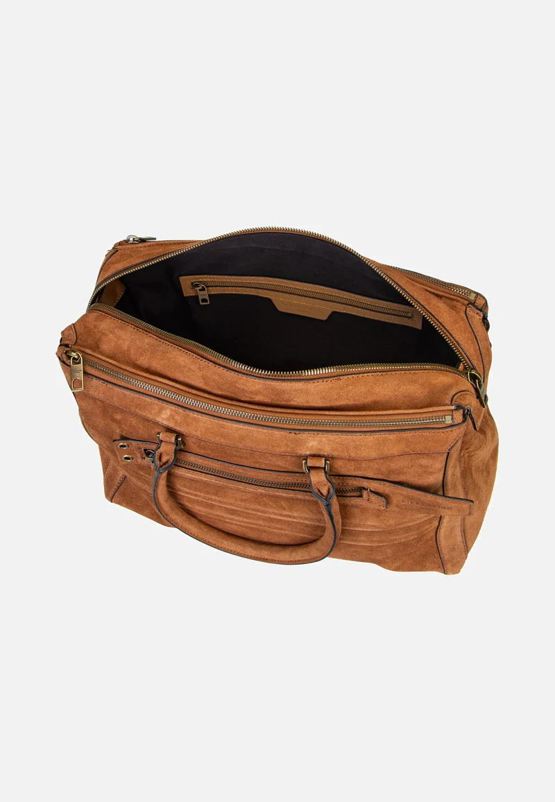 Delia Satchel M Suede Brown - Satchel