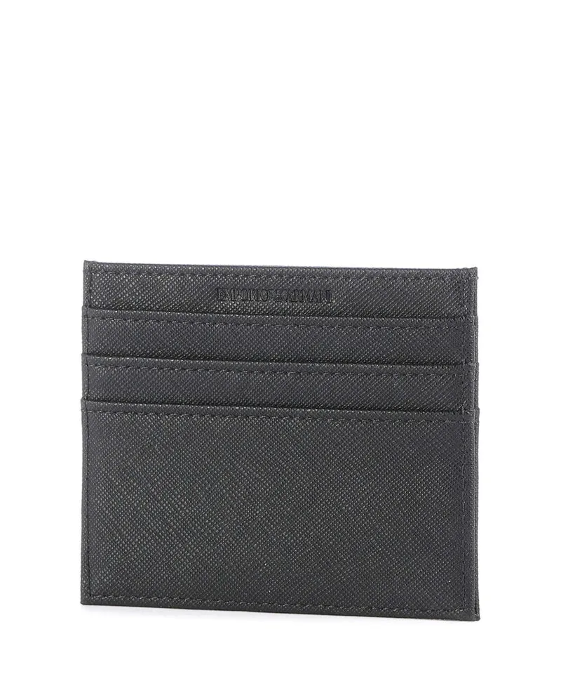 Emporio Armani Business Regenerated Kreditkartenetui black