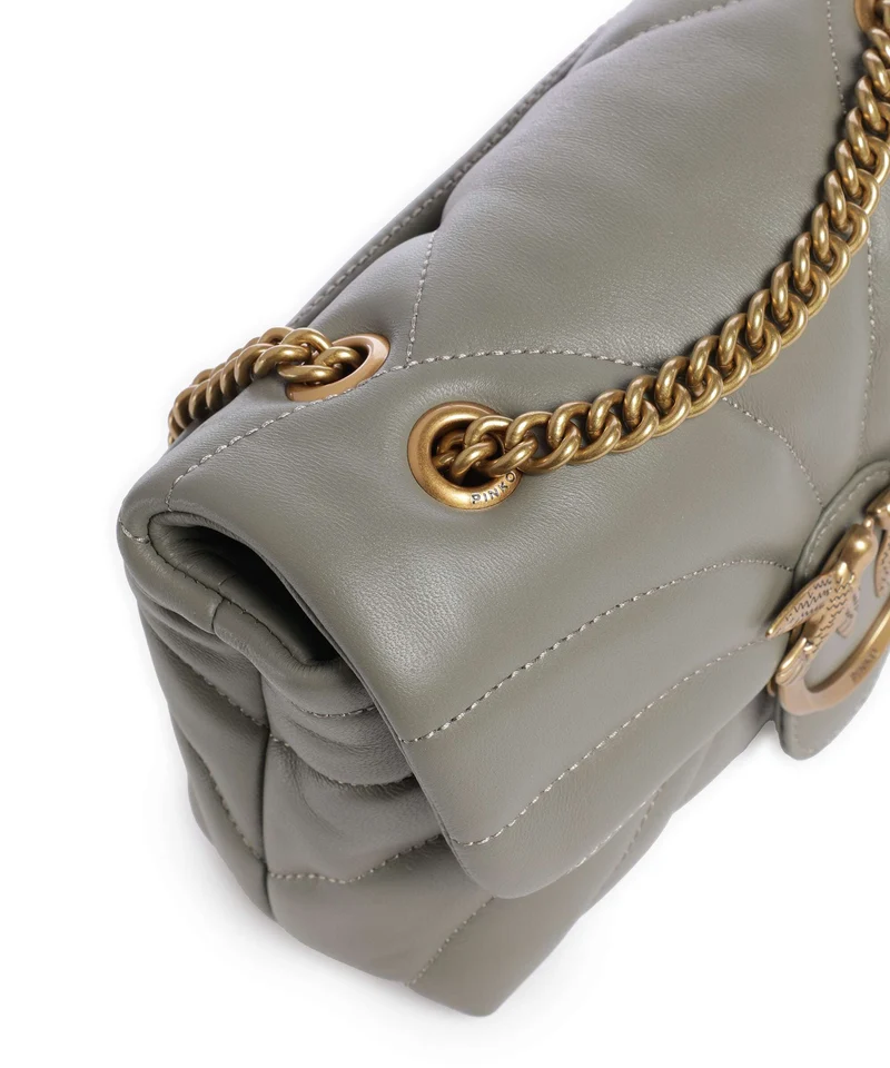 Pinko Love Puff Mini Schultertasche verde vertiver/antique gold