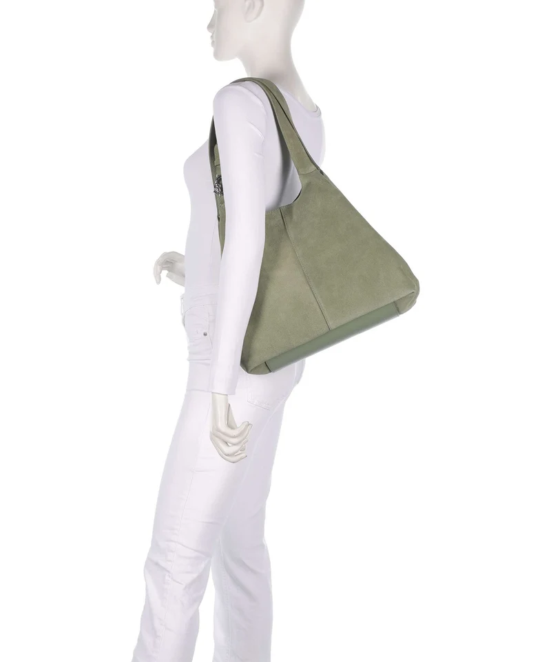Coccinelle C-Easy Suede Beuteltasche greenery
