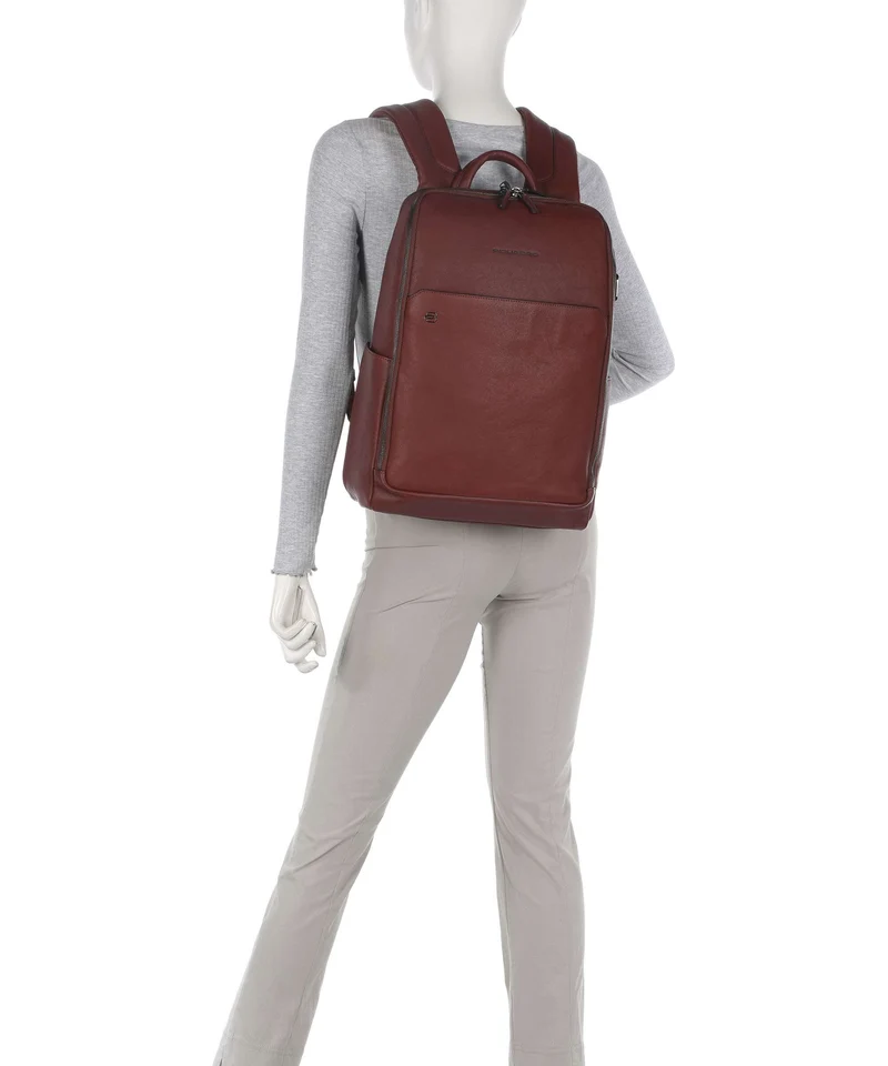 Piquadro Black Square Rucksack tabacco